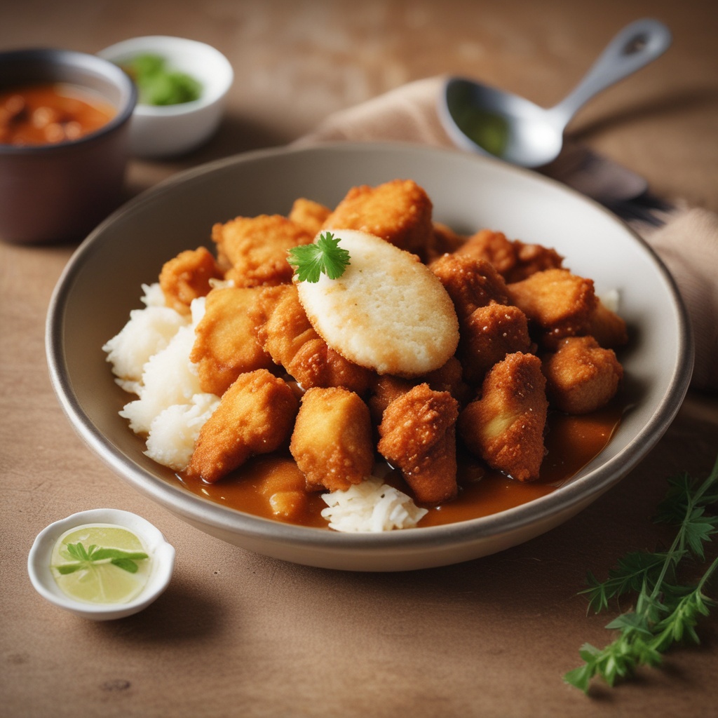 Hot Chicken Katsu Curry Dish